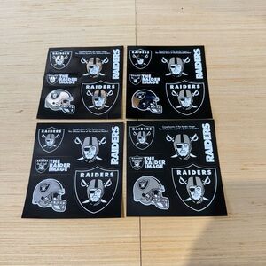 Lot Of 24 Oakland/Las-Vegas Raiders Stickers 6 Per Pack Brand New Read Info Blw